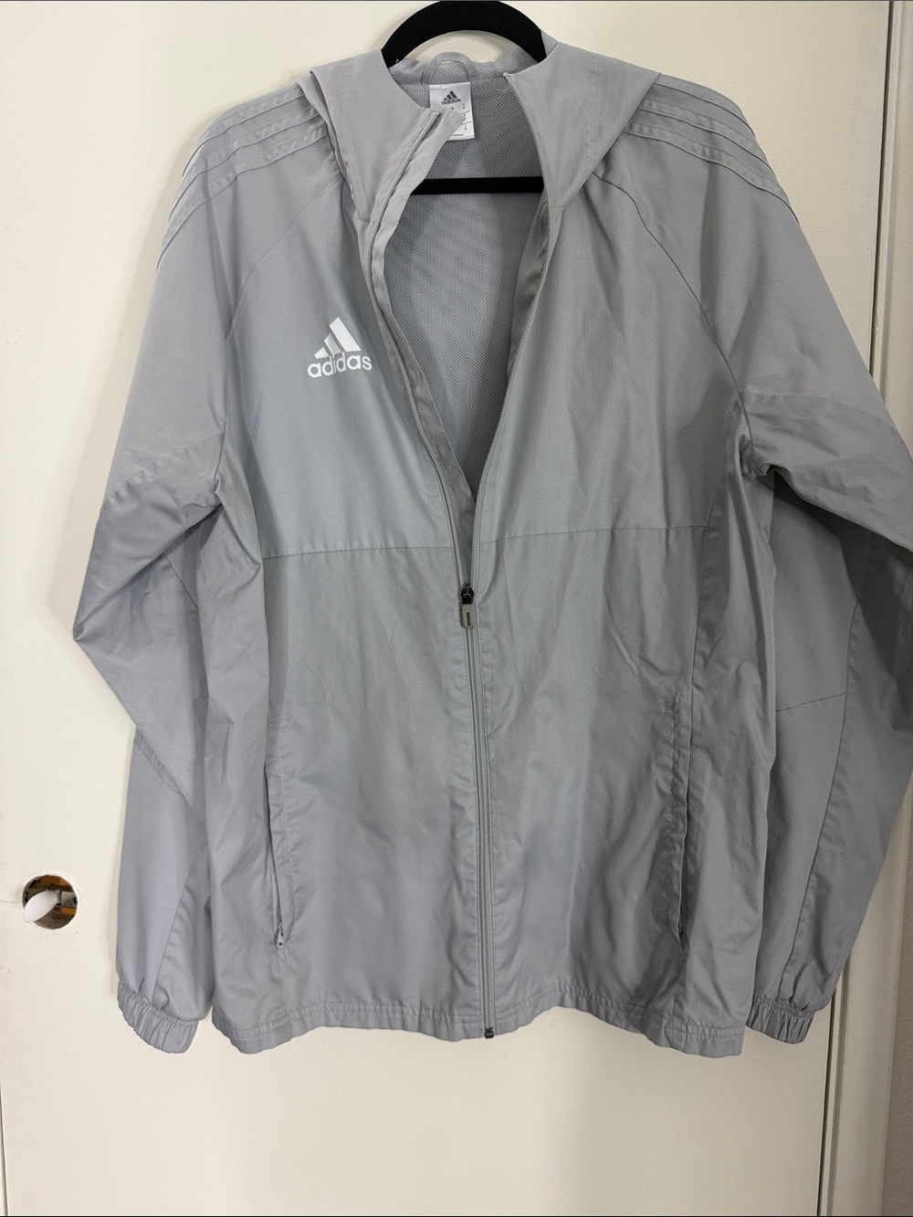 adidas Light Gray Women's Hooded Utility Jacket
